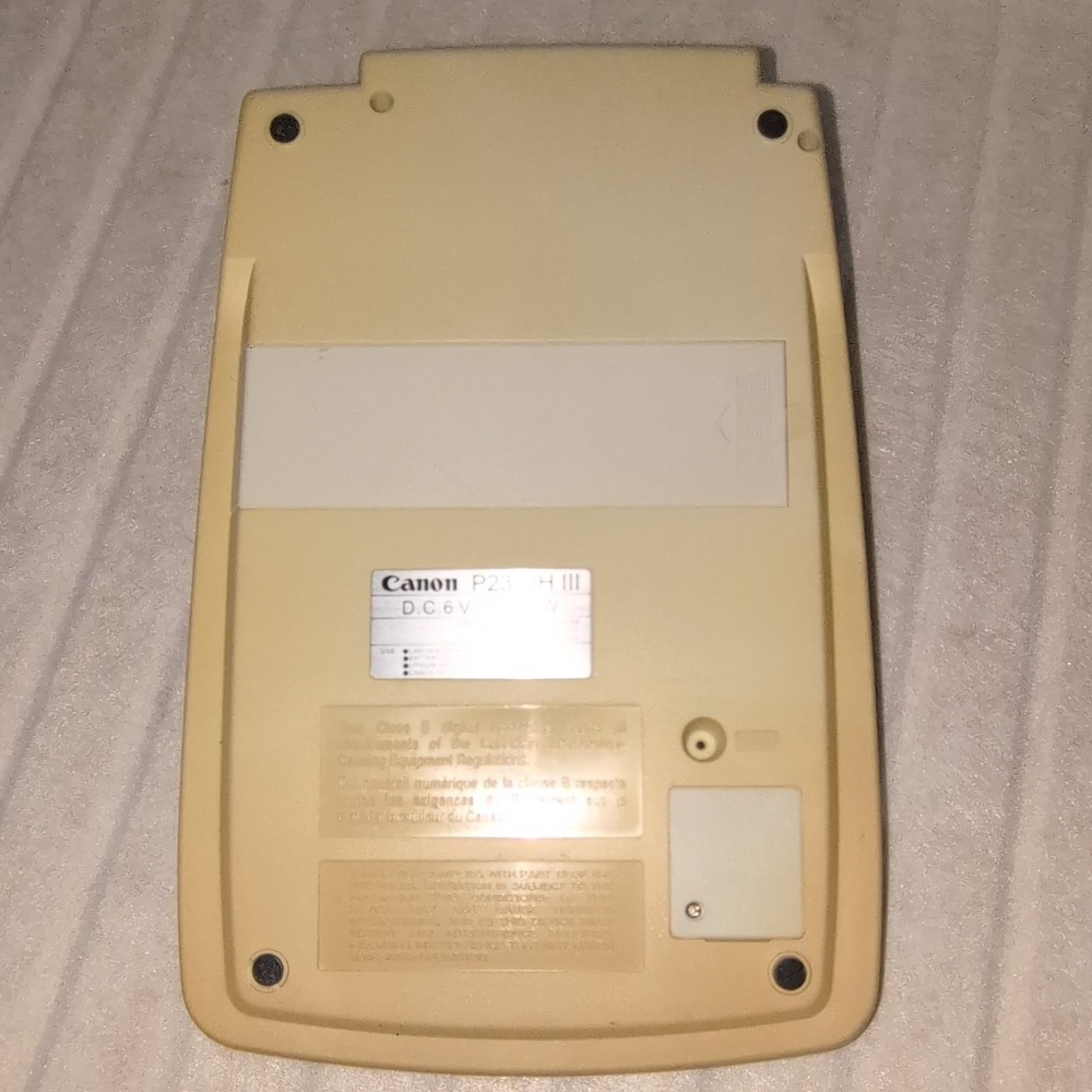 Canon P23-DH III Desktop Printing Calculator Calendar & Clock - Picture 5 of 6